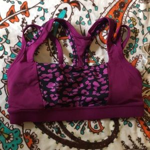 ***SALE**** Lululemon Purple Leopard Sports Bra